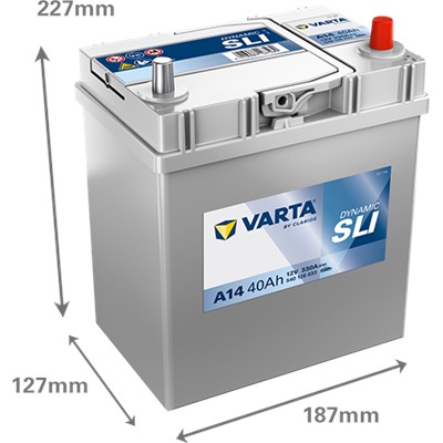 VARTA 540126033K262 Číslo výrobce: 540126033. EAN: 4016987167489.