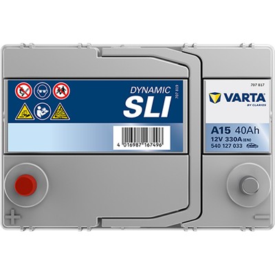 VARTA 540127033K262 Číslo výrobce: 540127033. EAN: 4016987167496.