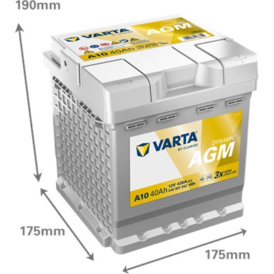 VARTA 540901042K262 Číslo výrobce: 540901042. EAN: 4016987168752.