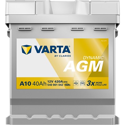 VARTA 540901042K262 Číslo výrobce: 540901042. EAN: 4016987168752.