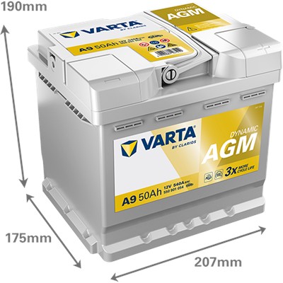 VARTA 550901054K262 Číslo výrobce: 550901054. EAN: 4016987167212.