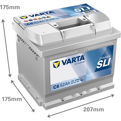 VARTA 552401052K262 Číslo výrobce: 552401052. EAN: 4016987167373.