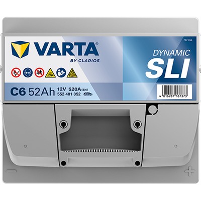 VARTA 552401052K262 Číslo výrobce: 552401052. EAN: 4016987167373.