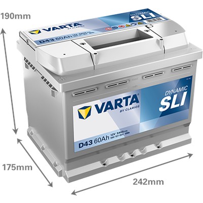 VARTA 560127054K262 Číslo výrobce: 560127054. EAN: 4016987167571.