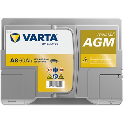 VARTA 560901068K262 Číslo výrobce: 560901068. EAN: 4016987167229.
