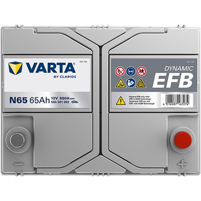 VARTA 565501065K262 Číslo výrobce: 565501065. EAN: 4016987167274.