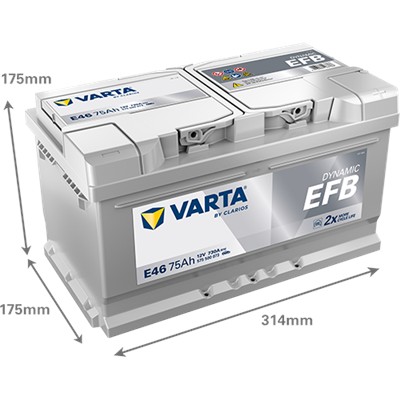 VARTA 575500073K262 Číslo výrobce: 575500073. EAN: 4016987167366.