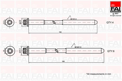 FAI AutoParts B1625 EAN: 5027049327634.