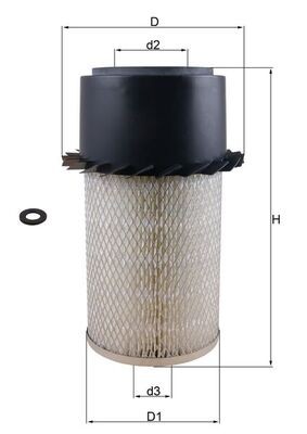 MAHLE ORIGINAL LX 17 Číslo výrobce: 78405052. EAN: 4009026009741.