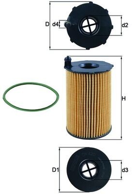 MAHLE ORIGINAL OX 420D Číslo výrobce: 70532135. EAN: 4009026768099.