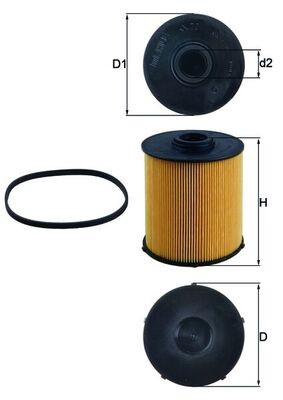 MAHLE ORIGINAL KX 70D Číslo výrobce: 79689233. EAN: 4009026083543.
