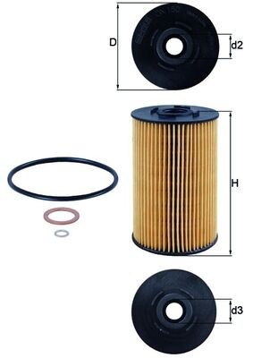 MAHLE ORIGINAL OX 150D Číslo výrobce: 79618356. EAN: 4009026060827.