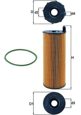 MAHLE ORIGINAL OX 196/3D Číslo výrobce: 70372777. EAN: 4009026607794.