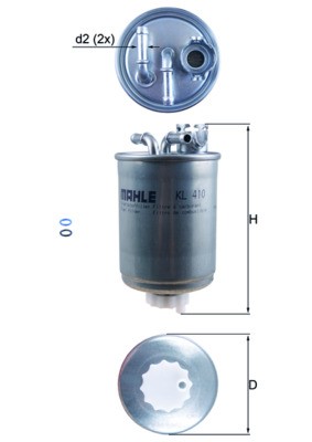 MAHLE ORIGINAL KL 410D Číslo výrobce: 70580641. EAN: 4009026887387.