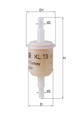 MAHLE ORIGINAL KL 13 Číslo výrobce: 72506862. EAN: 4057635171922.
