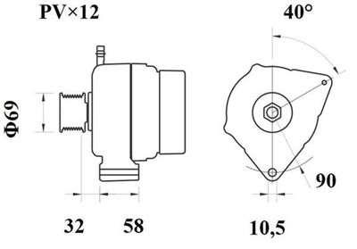 MAHLE ORIGINAL MG 822 Číslo výrobce: 72460249. EAN: 3838922363760.
