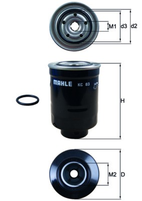 MAHLE ORIGINAL KC 83D Číslo výrobce: 79631839. EAN: 4009026064948.