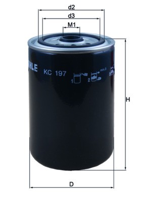 MAHLE ORIGINAL KC 197 Číslo výrobce: 76831317. EAN: 4009026503614.