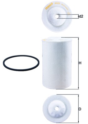 MAHLE ORIGINAL KX 65D Číslo výrobce: 72588175. EAN: 4009026075784.
