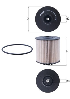 MAHLE ORIGINAL KX 67/2D Číslo výrobce: 76558696. EAN: 4009026309445.