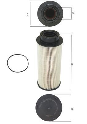 MAHLE ORIGINAL KX 182/1D Číslo výrobce: 72579210. EAN: 4009026506004.