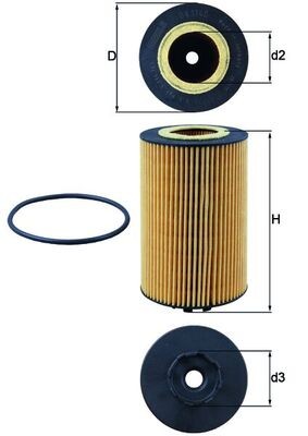 MAHLE ORIGINAL OX 1140D Číslo výrobce: 72563919. EAN: 4009026966167.