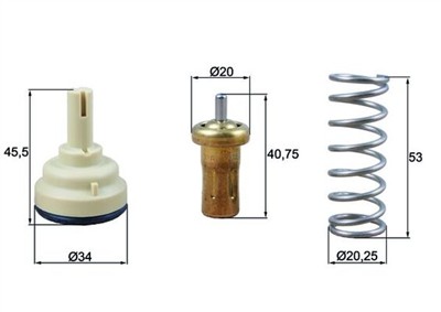 MAHLE ORIGINAL TX 209 80D Číslo výrobce: 72409794. EAN: 4009026958865.
