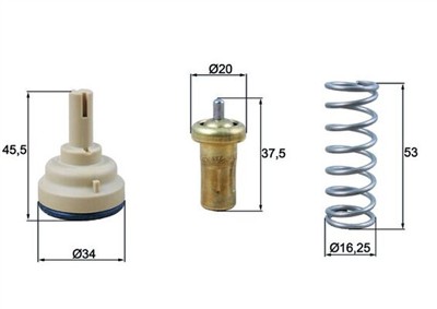 MAHLE ORIGINAL TX 181 95D Číslo výrobce: 72405935. EAN: 4009026957776.