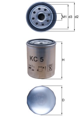 MAHLE ORIGINAL KC 5 Číslo výrobce: 77639289. EAN: 4009026027189.