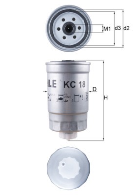 MAHLE ORIGINAL KC 18 Číslo výrobce: 77022593. EAN: 4009026015483.