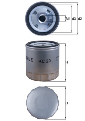 MAHLE ORIGINAL KC 20 Číslo výrobce: 77731052. EAN: 4009026008218.