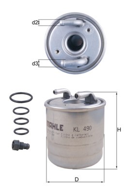 MAHLE ORIGINAL KL 490D Číslo výrobce: 70385729. EAN: 4009026720486.