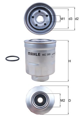 MAHLE ORIGINAL KC 389D Číslo výrobce: 70387465. EAN: 4009026724873.
