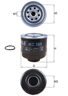 MAHLE ORIGINAL KC 388D Číslo výrobce: 70387837. EAN: 4009026724651.