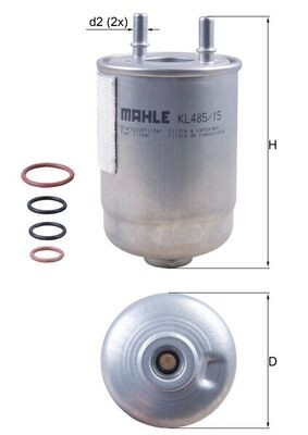MAHLE ORIGINAL KL 485/15D Číslo výrobce: 70539065. EAN: 4009026834060.