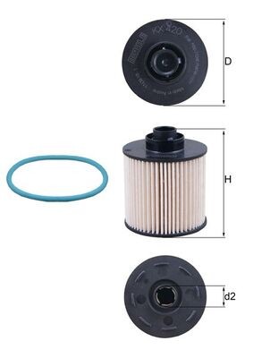 MAHLE ORIGINAL KX 420D Číslo výrobce: 72375895. EAN: 4009026940143.