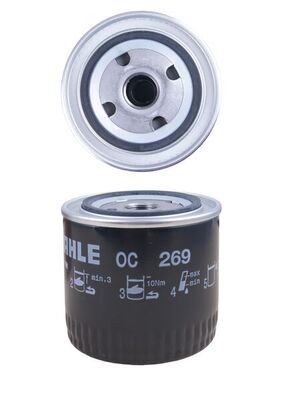 MAHLE ORIGINAL OC 269 Číslo výrobce: 79689886. EAN: 4009026084106.