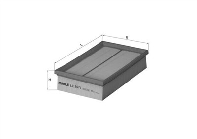MAHLE ORIGINAL LX 2671 Číslo výrobce: 70387327. EAN: 4009026724415.