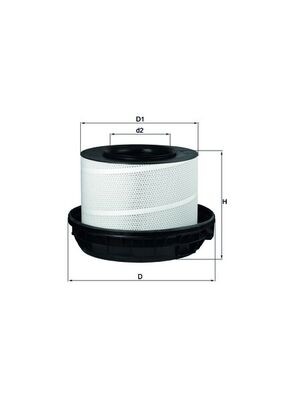 MAHLE ORIGINAL LX 814/1 Číslo výrobce: 72551407. EAN: 4009026402931.
