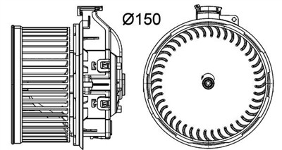 MAHLE ORIGINAL AB 259 000P Číslo výrobce: 8EW 351 150-771. EAN: 4057635016452.