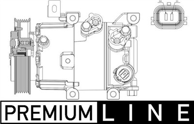 MAHLE ORIGINAL ACP 630 000P Číslo výrobce: 351008081. EAN: 4057635030618.