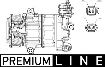 MAHLE ORIGINAL ACP 654 000P Číslo výrobce: 351009471. EAN: 4057635030854.