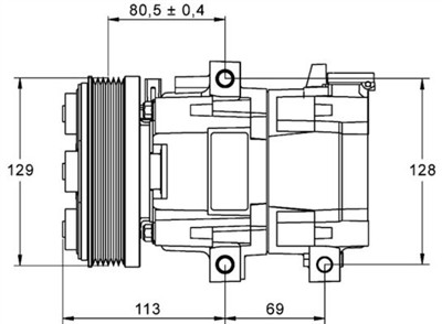 MAHLE ORIGINAL ACP 88 000P Číslo výrobce: 351113391. EAN: 4057635033107.