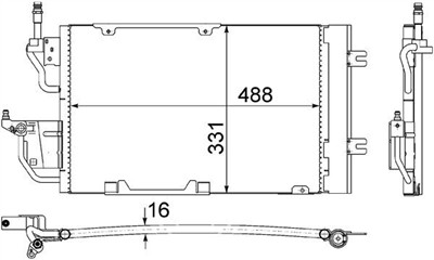 MAHLE ORIGINAL AC 400 000S Číslo výrobce: 351302374. EAN: 4057635022378.