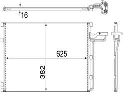 MAHLE ORIGINAL AC 551 001S