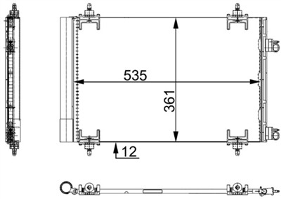 MAHLE ORIGINAL AC 668 000S Číslo výrobce: 351317574. EAN: 4057635025515.