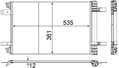 MAHLE ORIGINAL AC 886 000P Číslo výrobce: 351345121. EAN: 4057635028301.