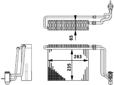 MAHLE ORIGINAL AE 65 000P Číslo výrobce: 351211741. EAN: 4057635044226.