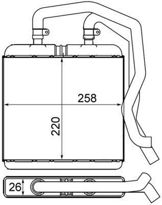 MAHLE ORIGINAL AH 12 000S Číslo výrobce: 351000601. EAN: 4057635045063.
