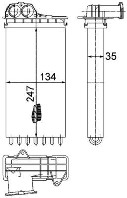 MAHLE ORIGINAL AH 194 000P Číslo výrobce: 351315561. EAN: 4057635046930.